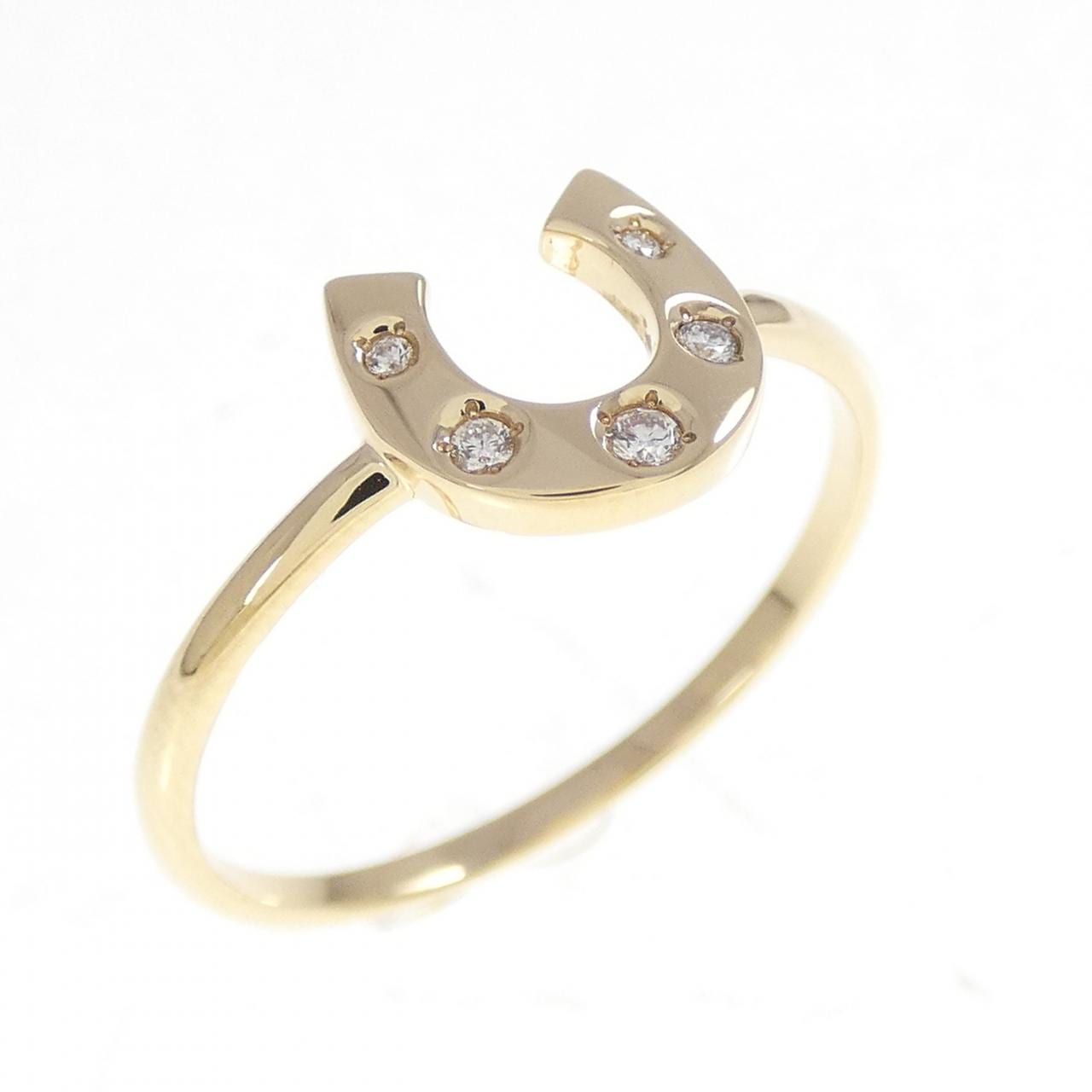 Ethe 馬蹄形鑽石戒指 0.04CT