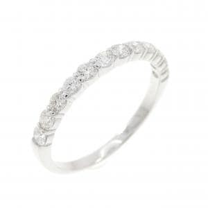 K10WG ハーフエタニティ ダイヤモンド リング 0.50CT