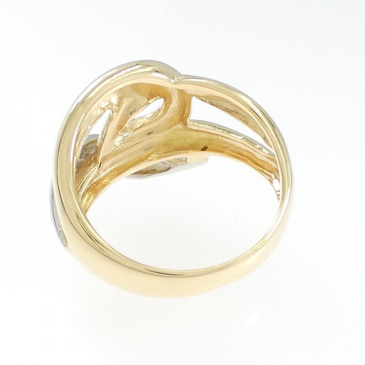 K18YG/PT900 ダイヤモンド リング 0.03CT