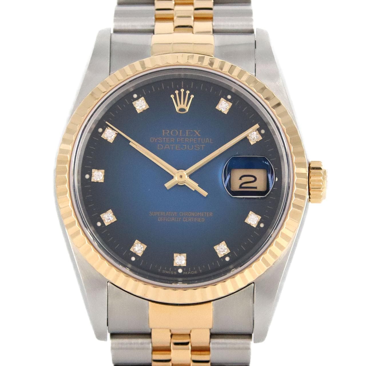 ROLEX Datejust 16233G. SSxYG Automatic L number