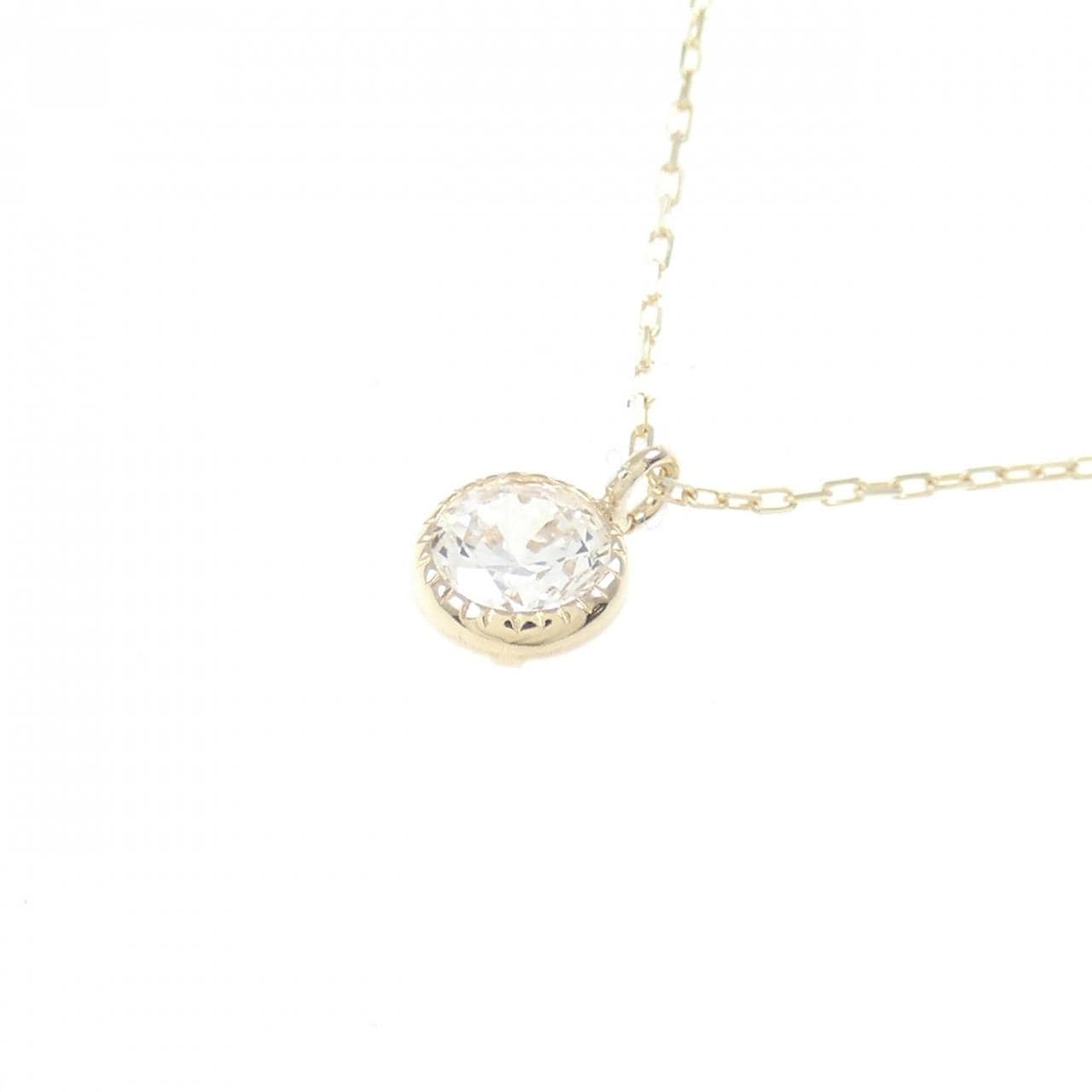 [BRAND NEW] K10YG Cubic Zirconia Necklace