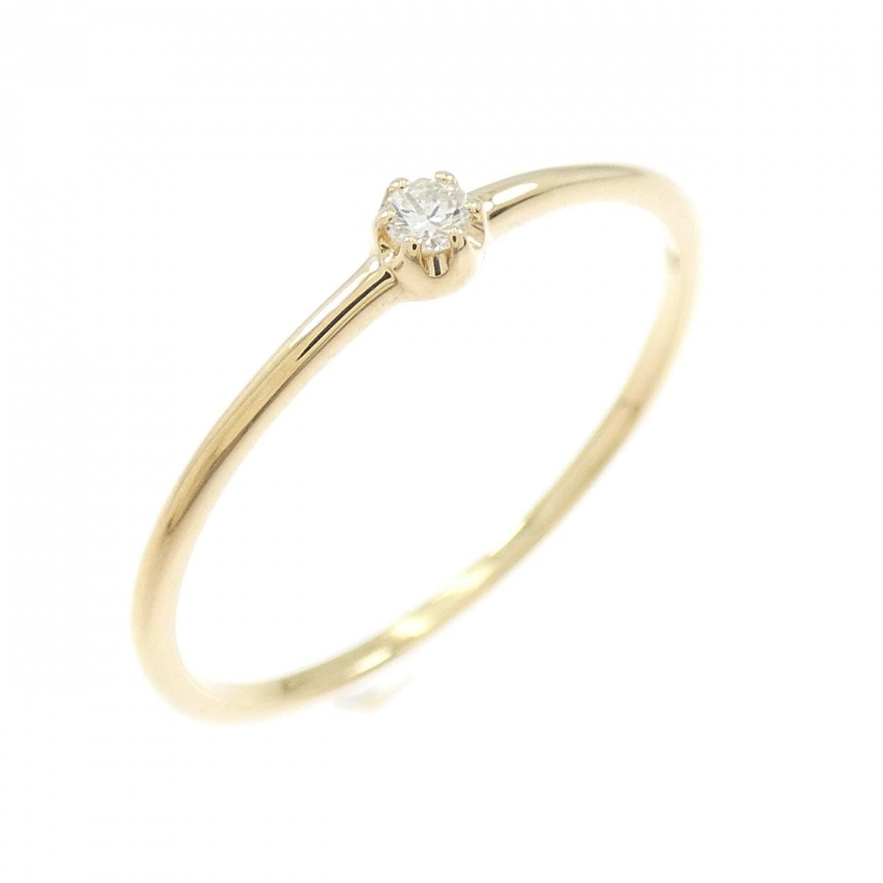 【リメイク】K18YG ダイヤモンド リング 0.03CT
