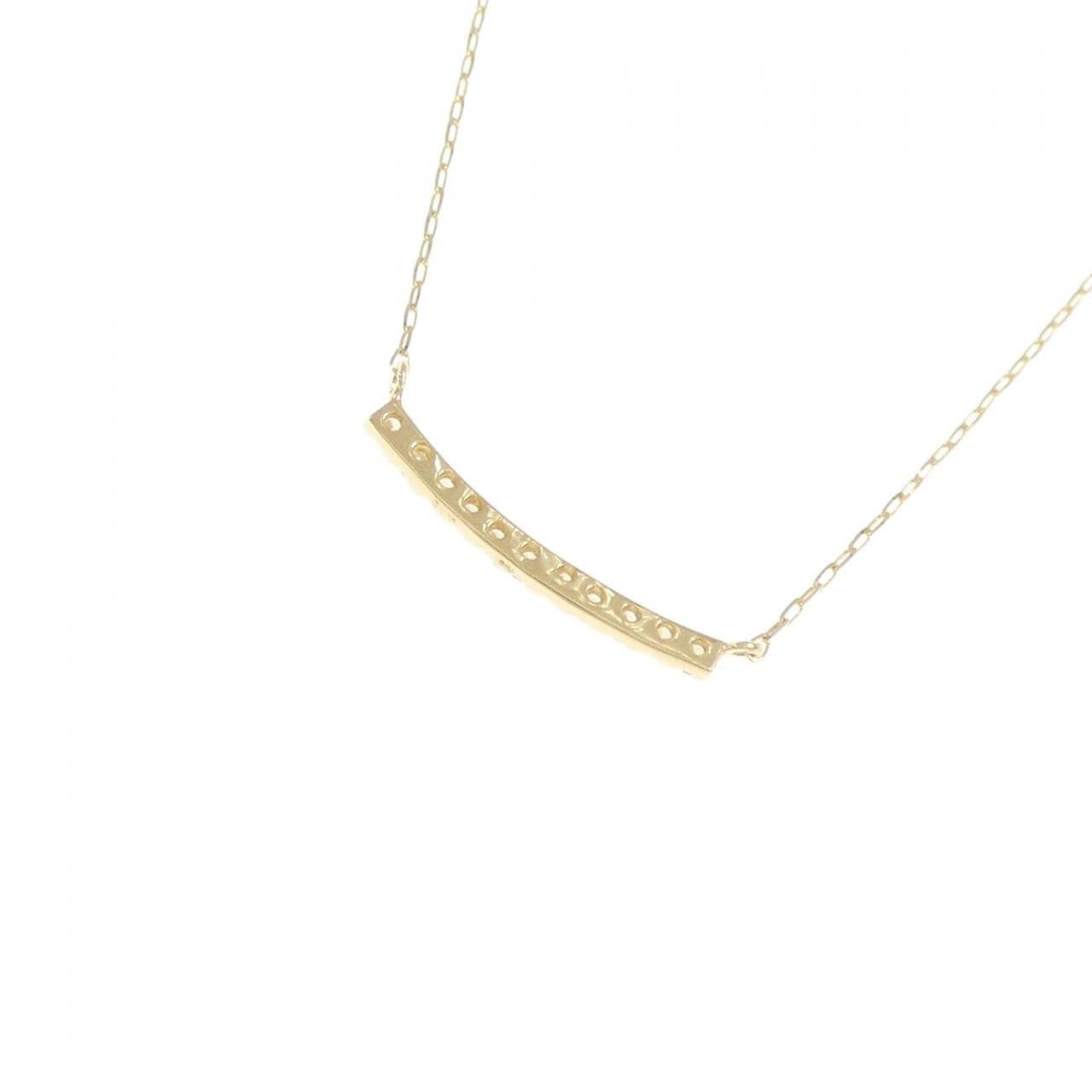 【リメイク】K18YG ダイヤモンド ネックレス 0.10CT