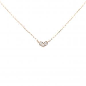 K18YG ハート ダイヤモンド ネックレス 0.05CT