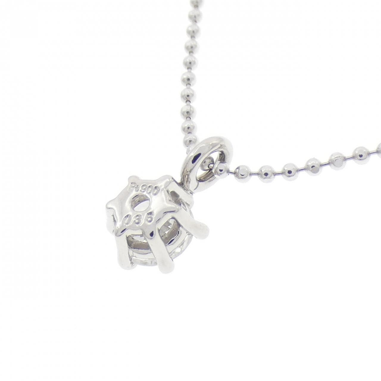 PT900/PT850 ソリティア ダイヤモンド ネックレス 0.35CT