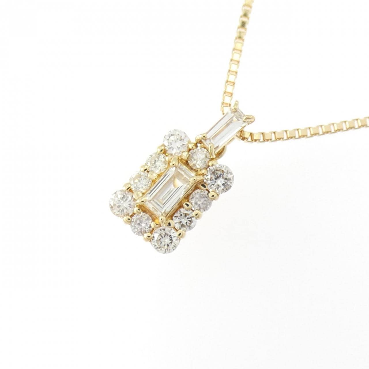 K18YG ダイヤモンド ネックレス 0.38CT