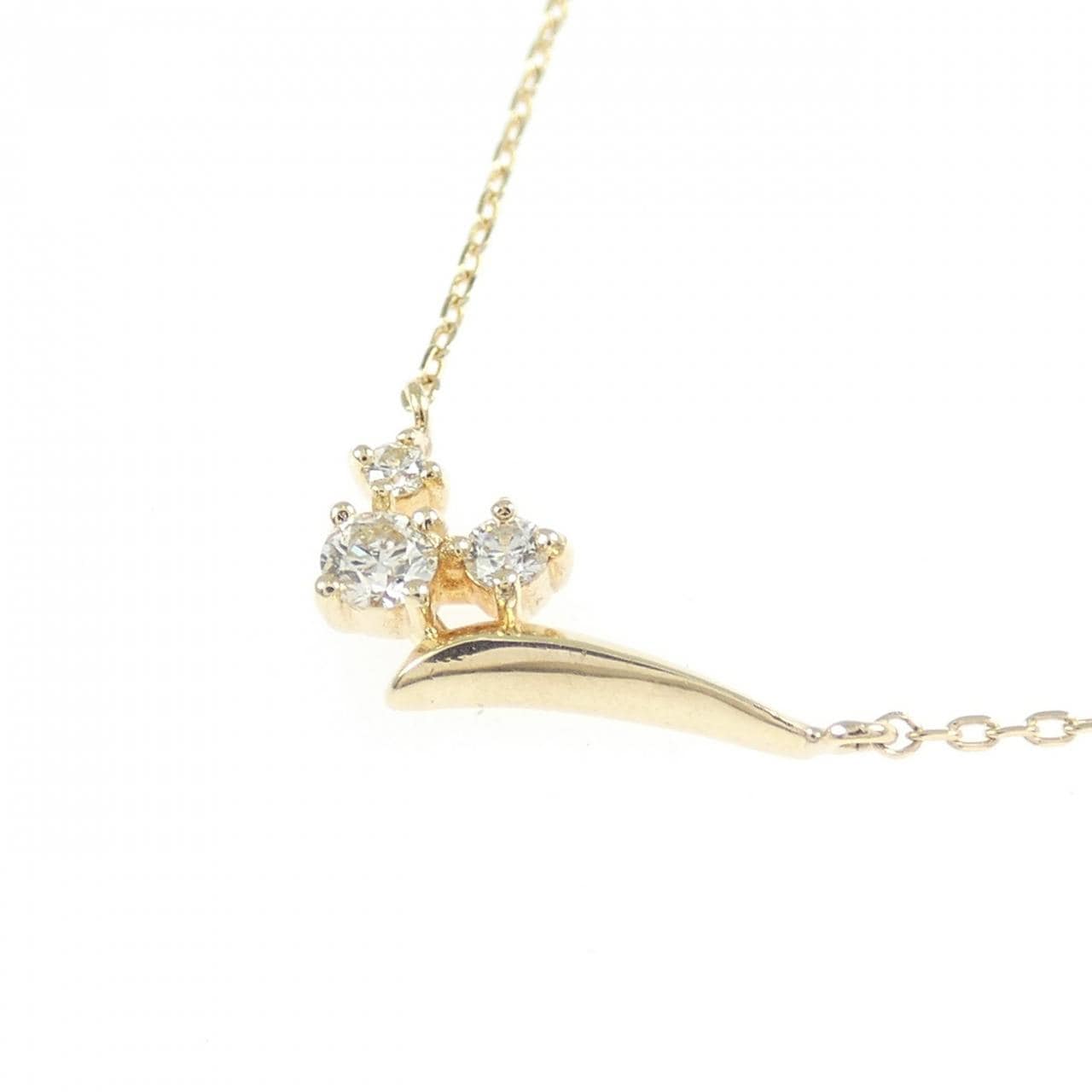 K10YG ダイヤモンド ネックレス 0.05CT