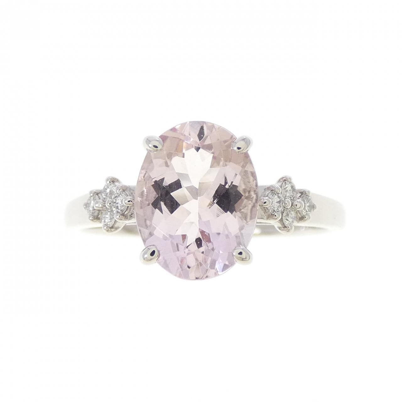 PT950 モルガナイト リング 1.50CT