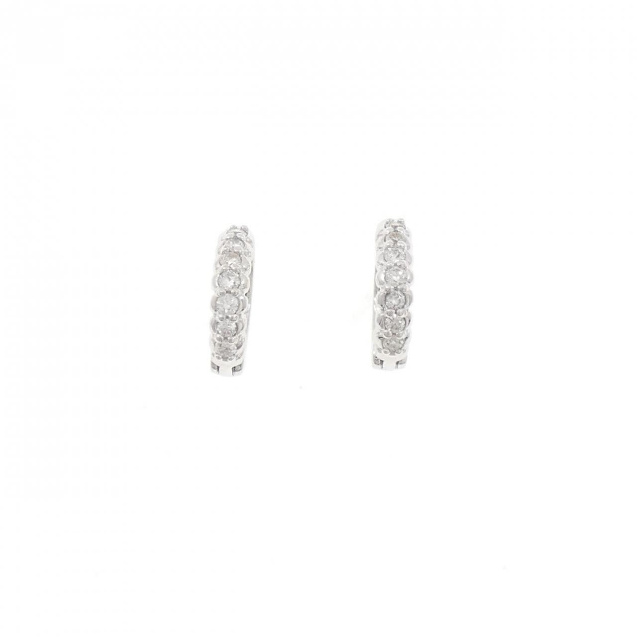 K18WG ダイヤモンド イヤリング 0.30CT