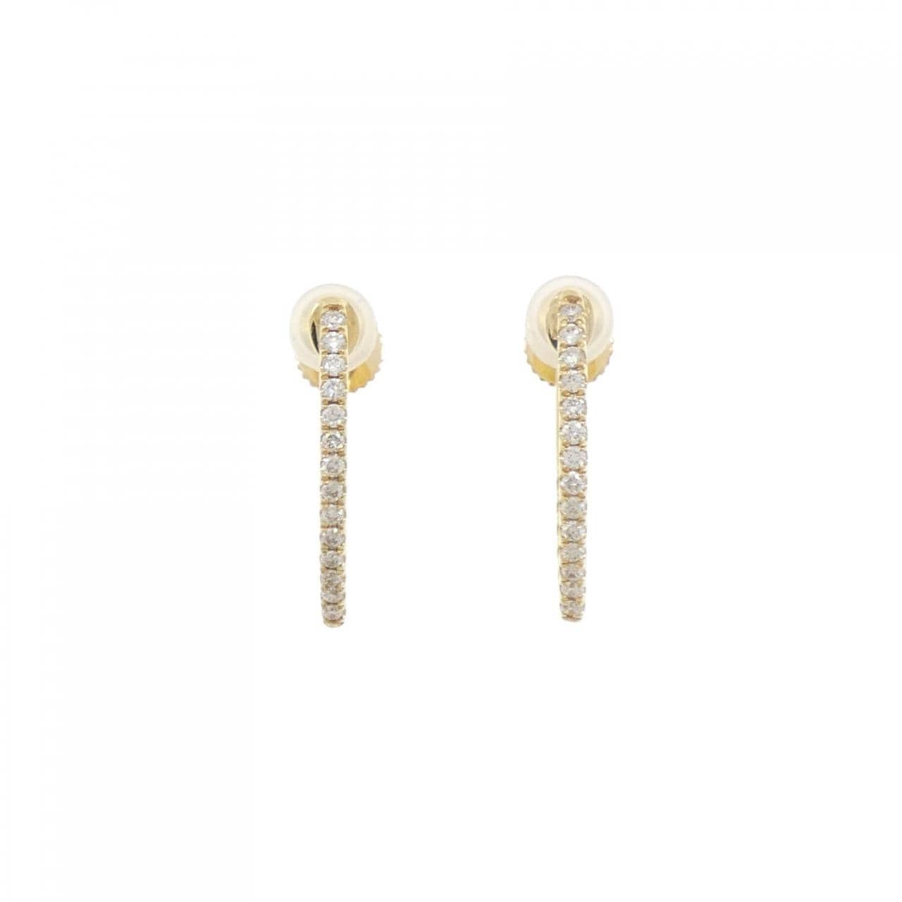 K18YG ダイヤモンド イヤリング 0.36CT