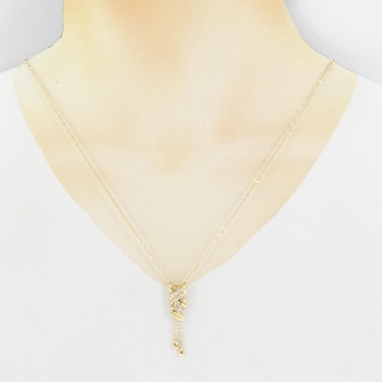 K18YG ダイヤモンド ネックレス 0.20CT
