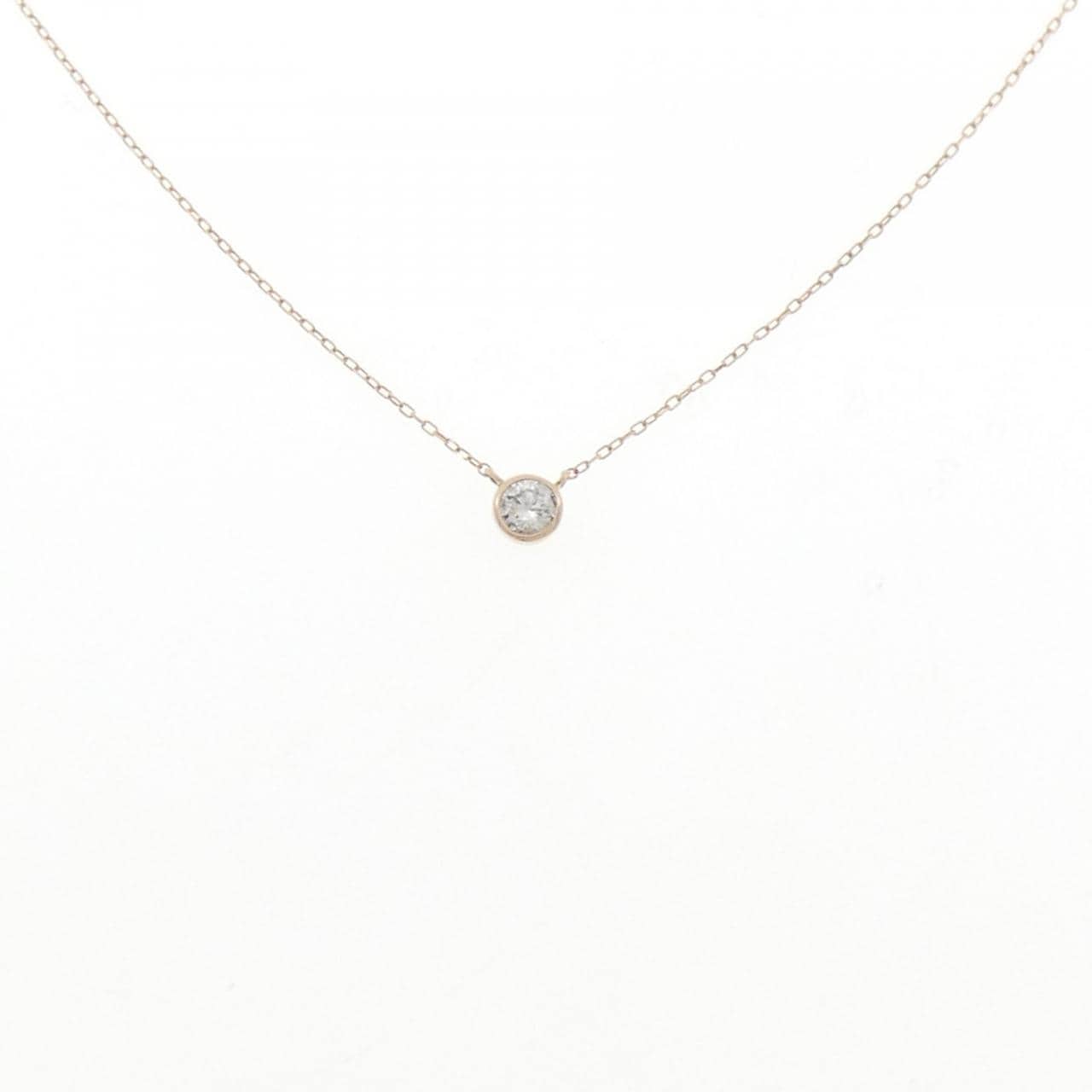 K10PG ダイヤモンド ネックレス 0.20CT