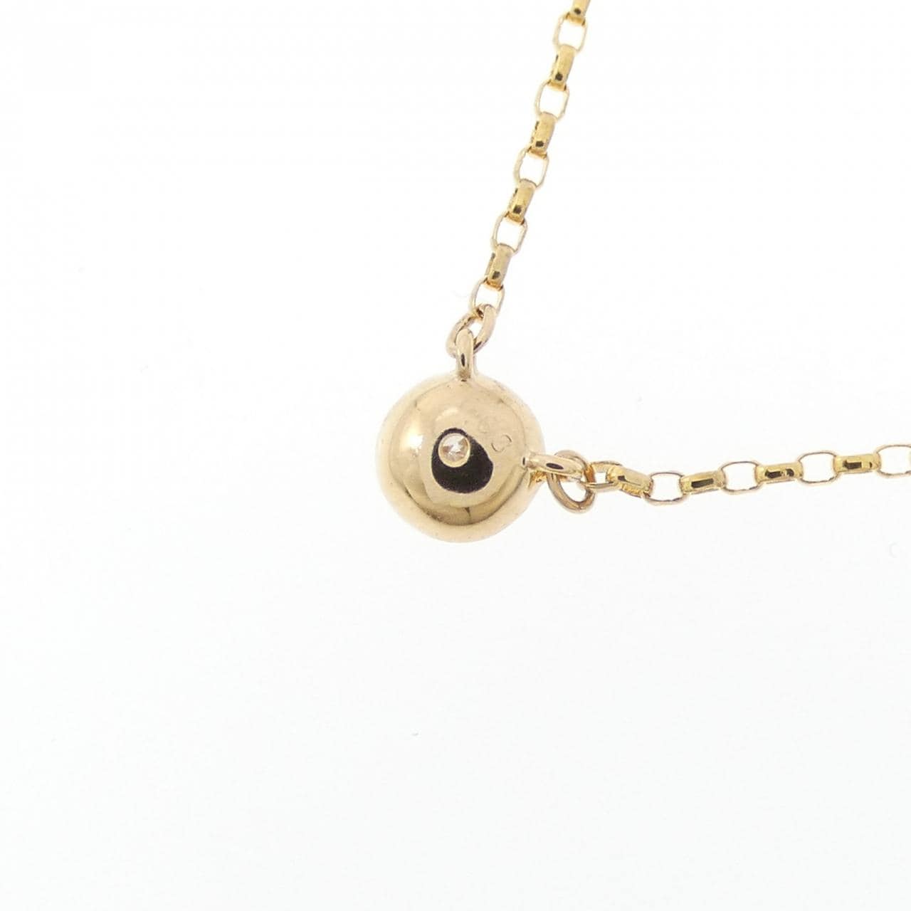 K18YG ダイヤモンド ネックレス 0.08CT