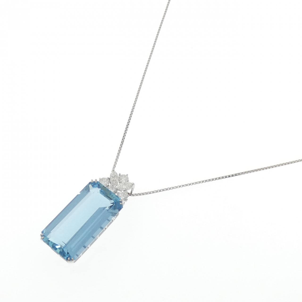 PT900/PT850 アクアマリン ネックレス 36.62CT