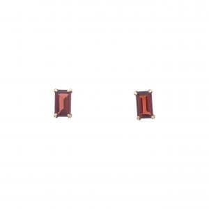 【新品】K10YG ガーネット ピアス