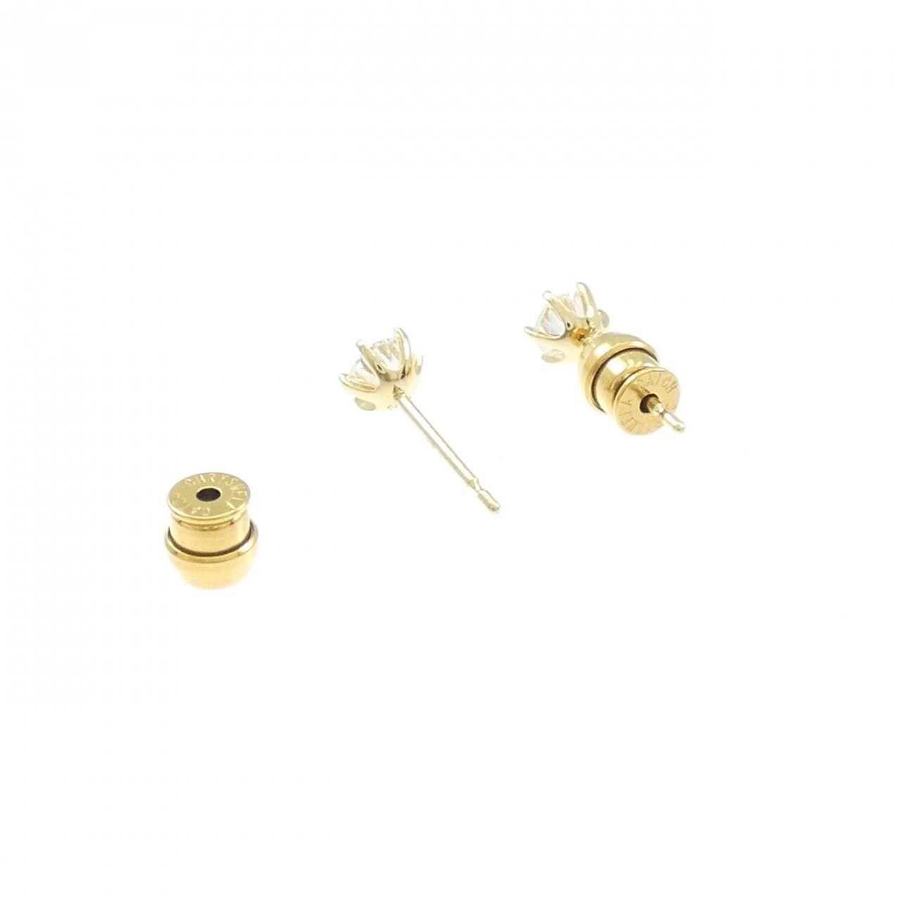 【リメイク】K18YG/ST ダイヤモンド ピアス 0.306CT 0.317CT F-G VS2 VG-Good