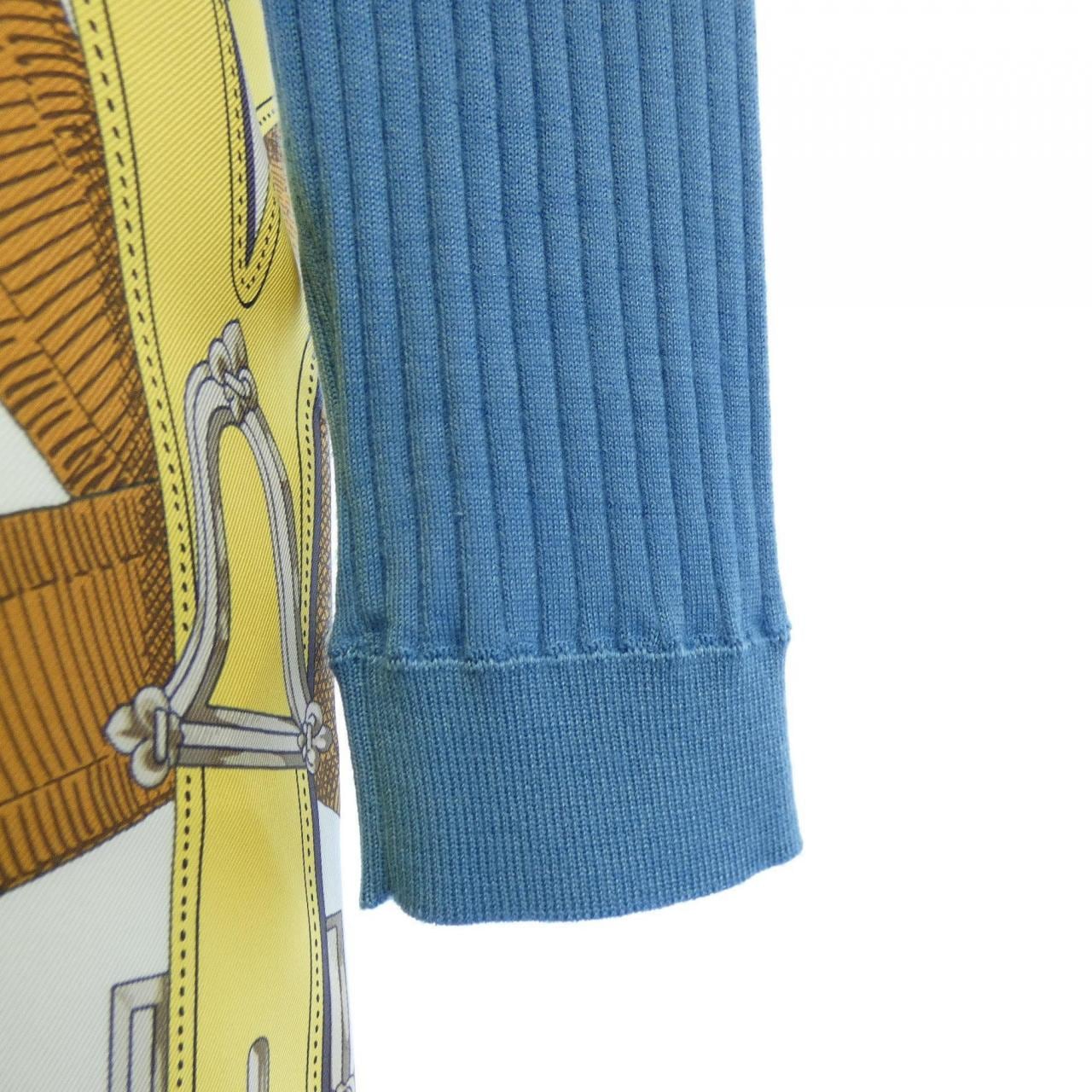 エルメス HERMES CAVAL CADOUR *76-7755 ツイルレーヌ ワンピース