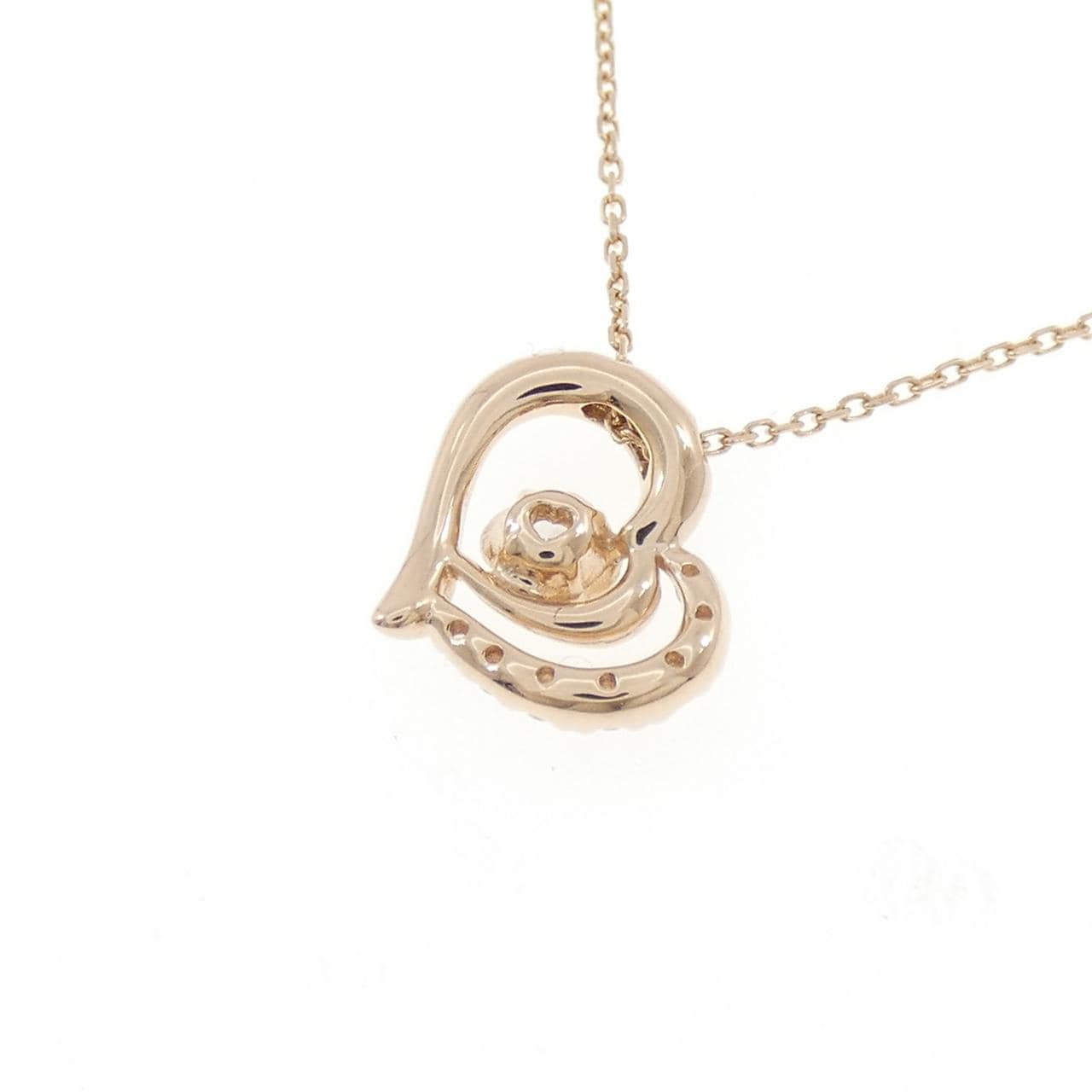 4゜C ハート ダイヤモンド ネックレス