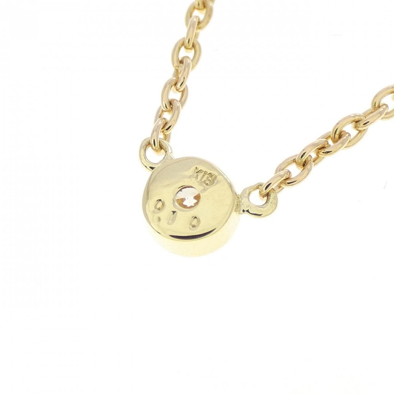 K18YG ダイヤモンド ネックレス 0.10CT