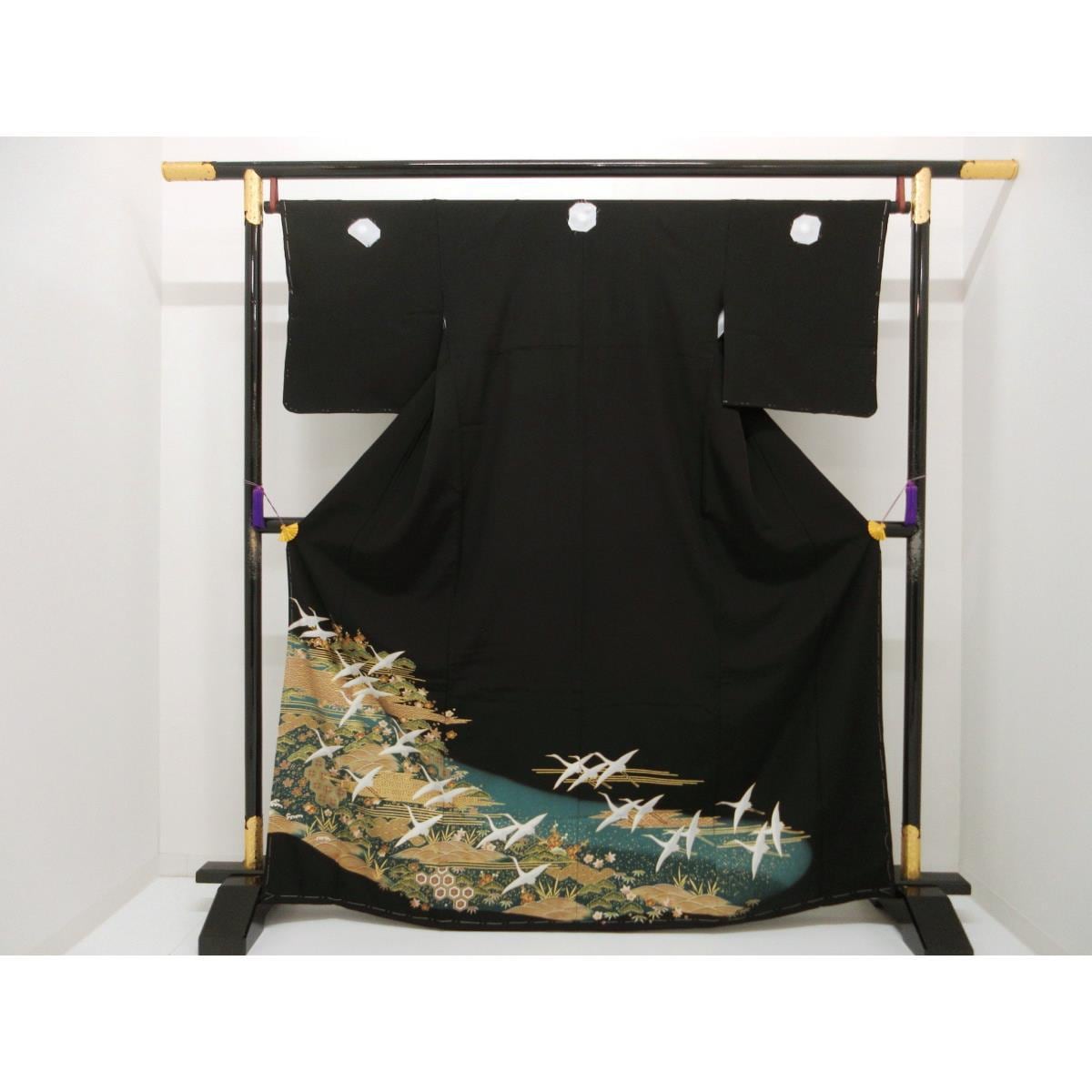 【未使用品】留袖　友禅金彩加工　石持