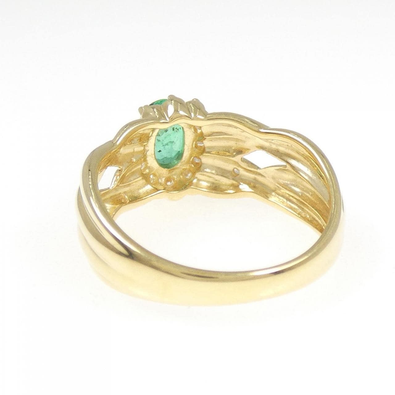 K18YG エメラルド リング 0.56CT