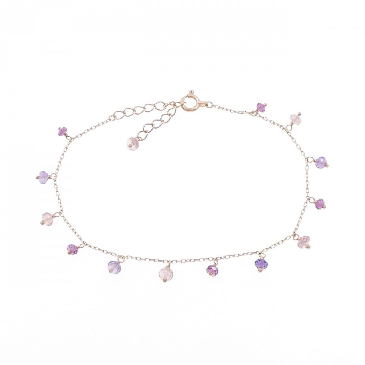 K10PG カラーストーン ブレスレット