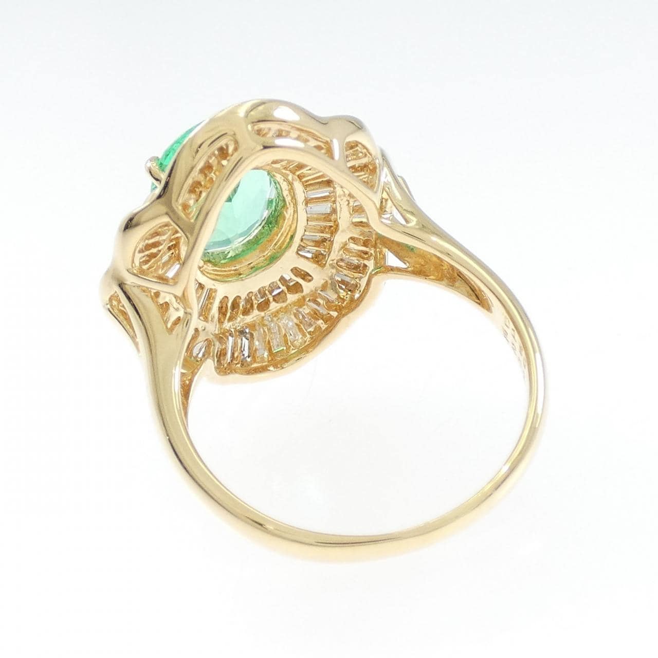 K18YG エメラルド リング 2.01CT