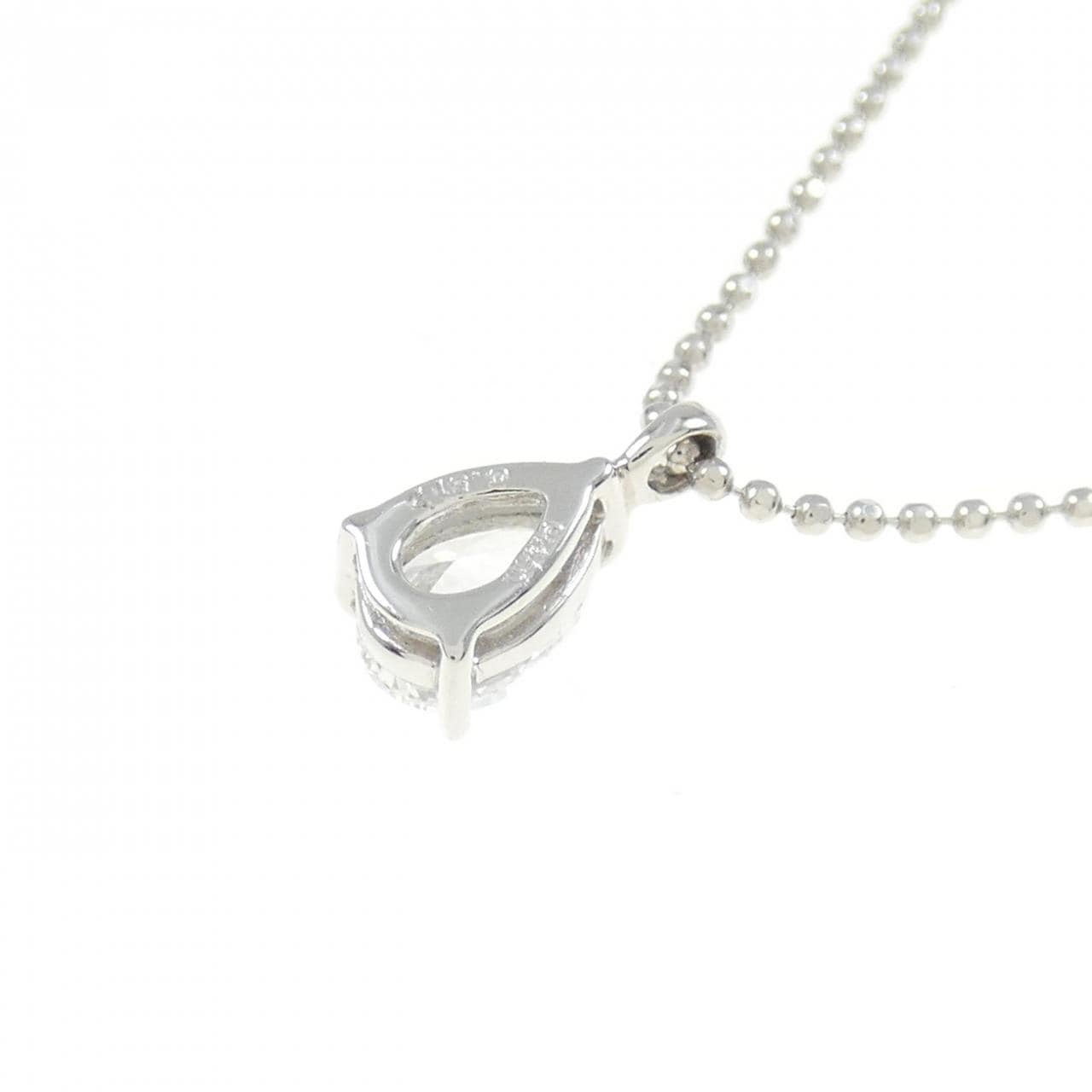 PT Diamond Necklace 0.517CT F VS2 Pear Shape