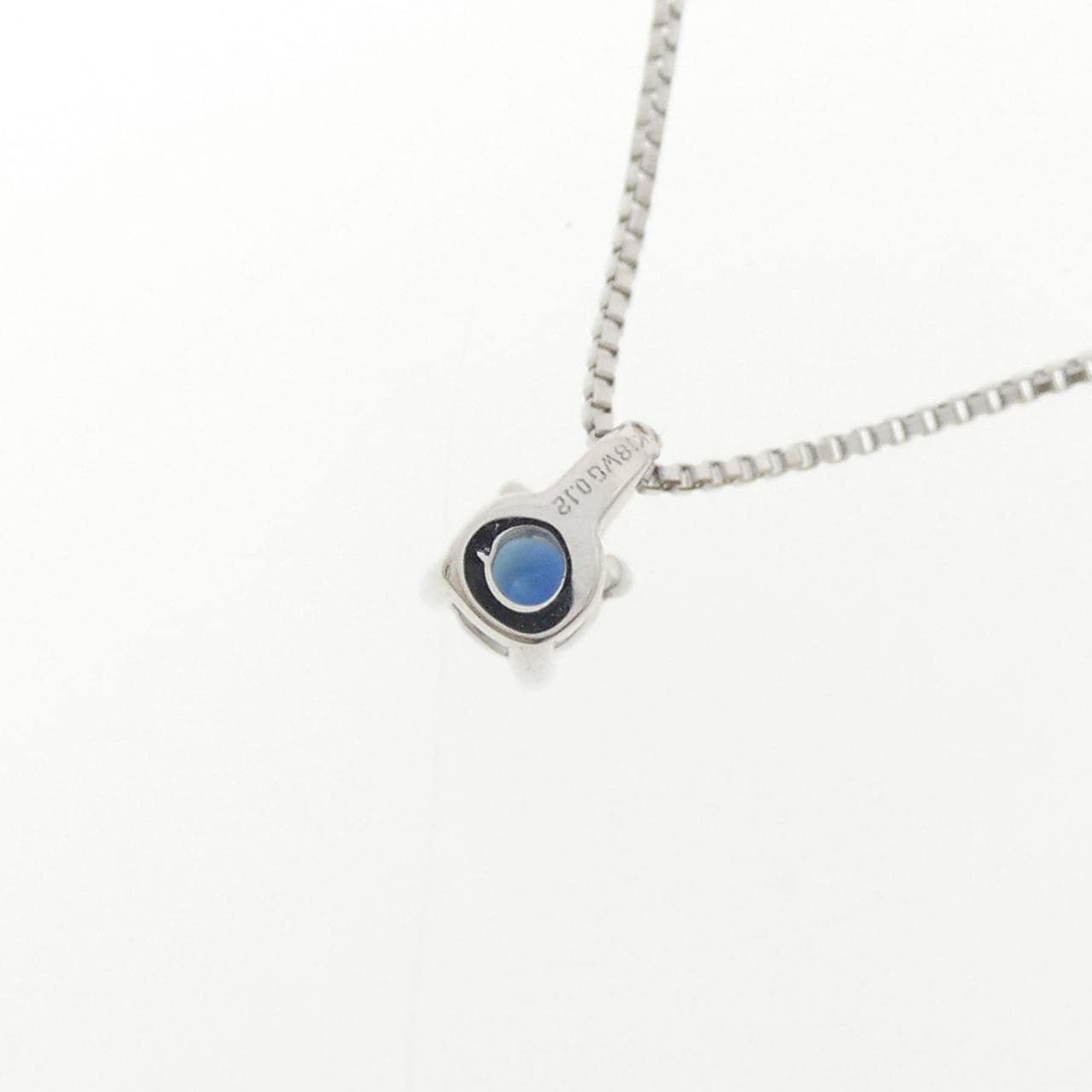 K18WG サファイヤ ネックレス 0.12CT