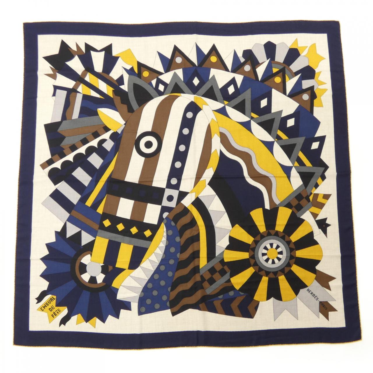 エルメス HERMES CHEVAL DE FETE H243748S カレジェアン140 ショール