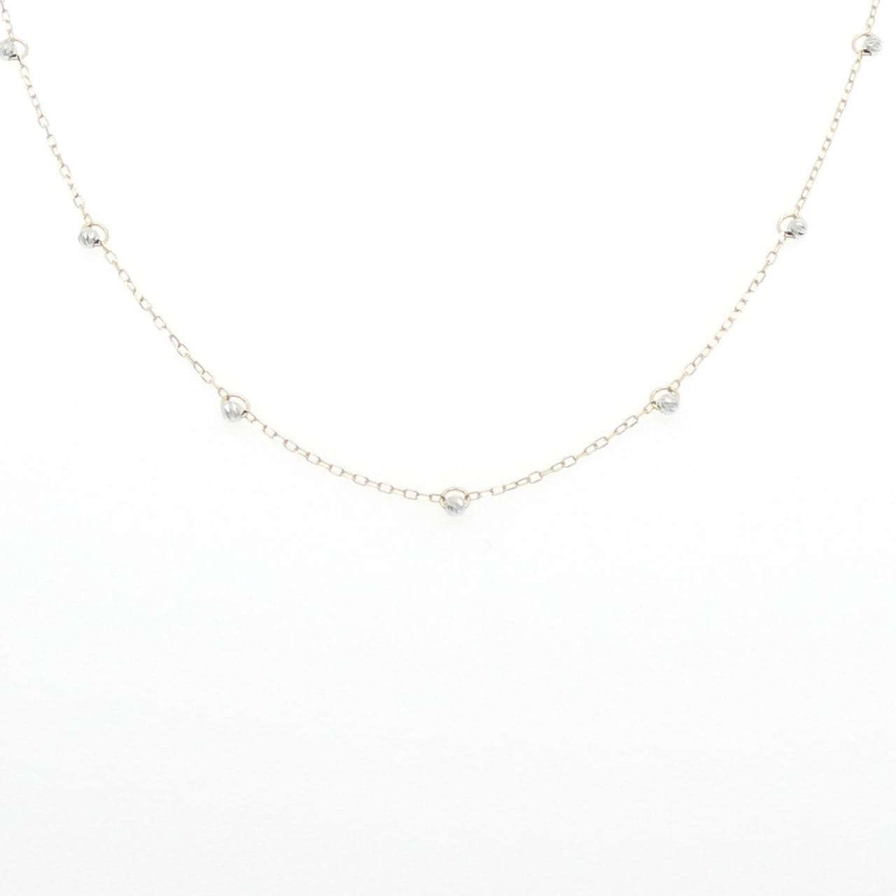 K18YG/PT850 ネックレス