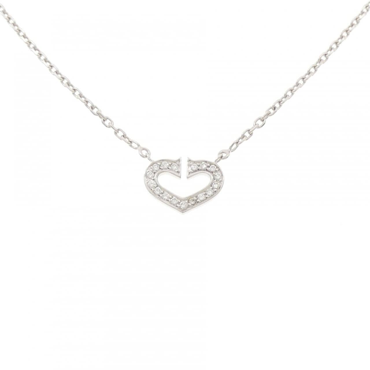 カルティエ Cハート ネックレス