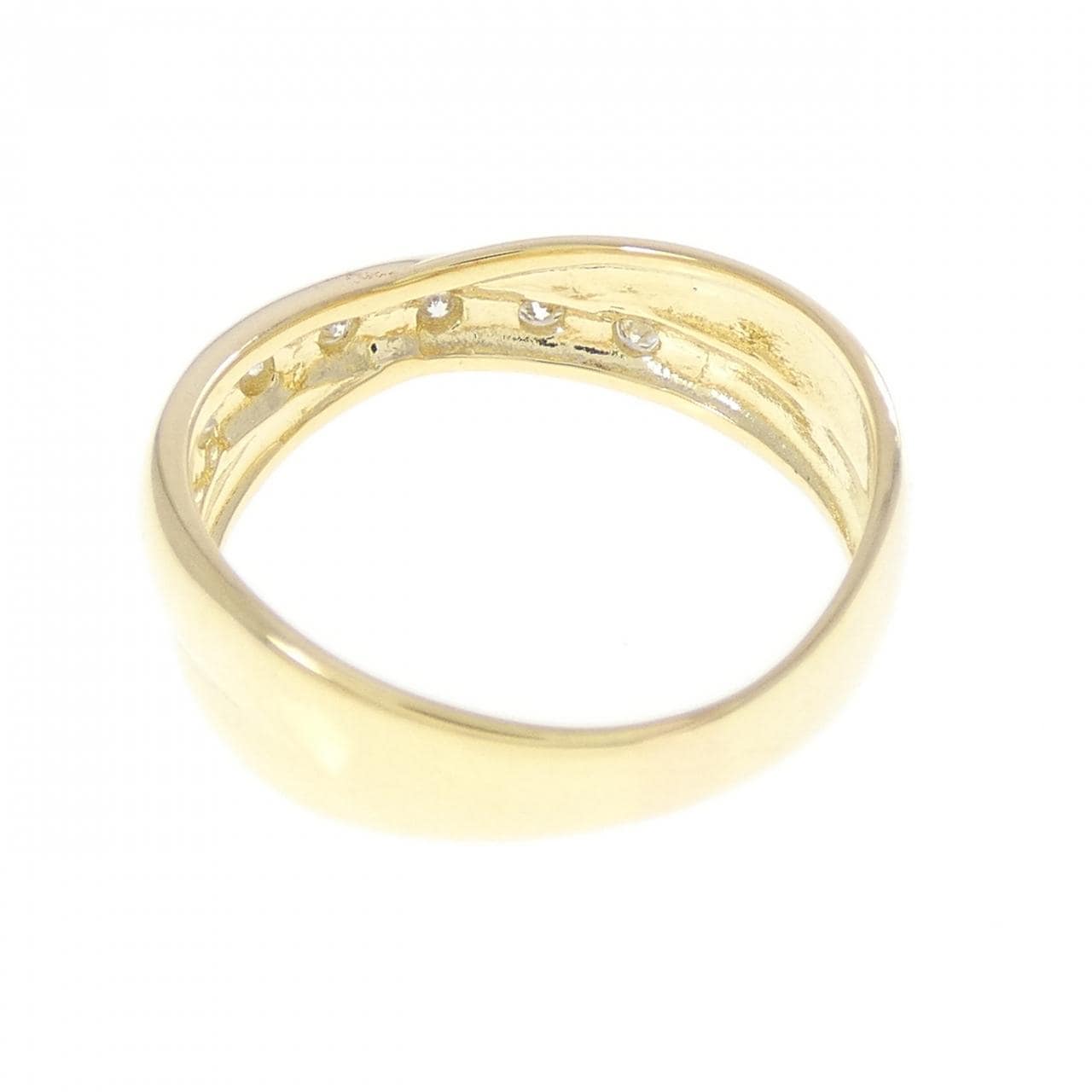 K18YG ダイヤモンド リング 0.12CT