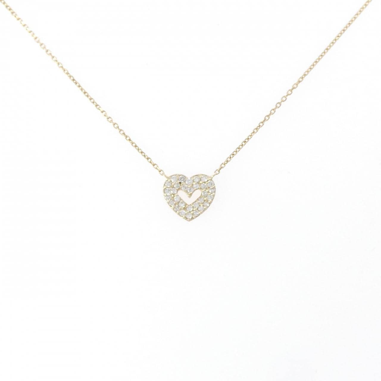 ジュピター ハート ダイヤモンド ネックレス 0.15CT