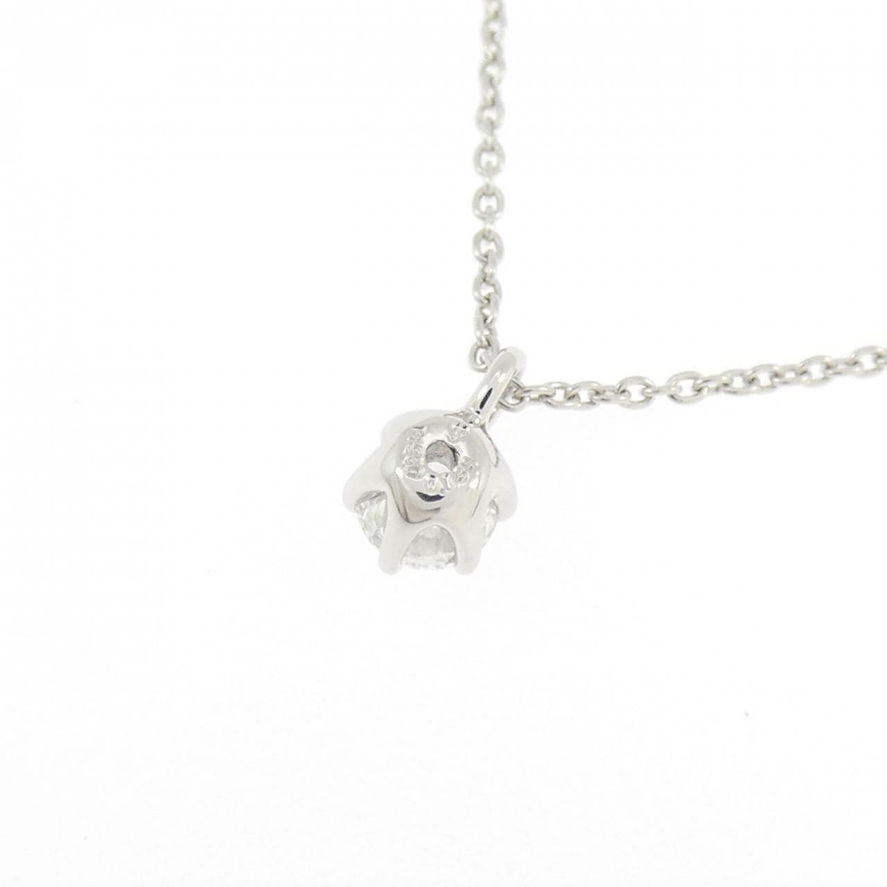 PT950/PT850 ソリティア ダイヤモンド ネックレス 0.188CT