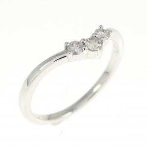 K18WG ダイヤモンド リング 0.13CT