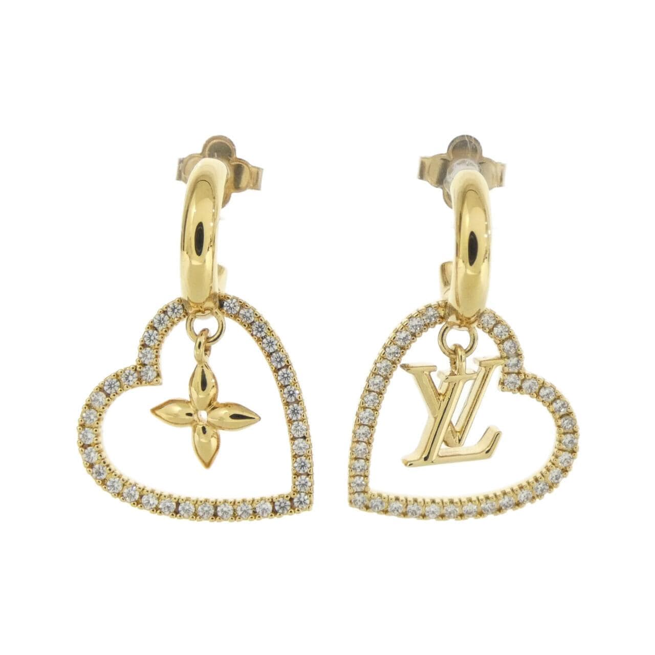 ルイヴィトン マイ LV ハート M02308 ピアス