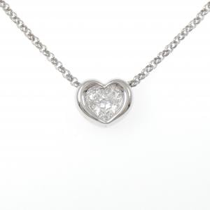PT900/PT850 ハート ダイヤモンド ネックレス 1.073CT