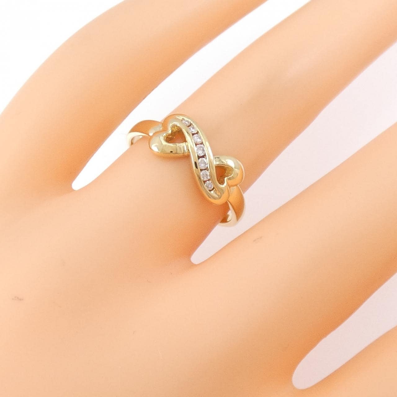 K18YG ダイヤモンド リング 0.03CT