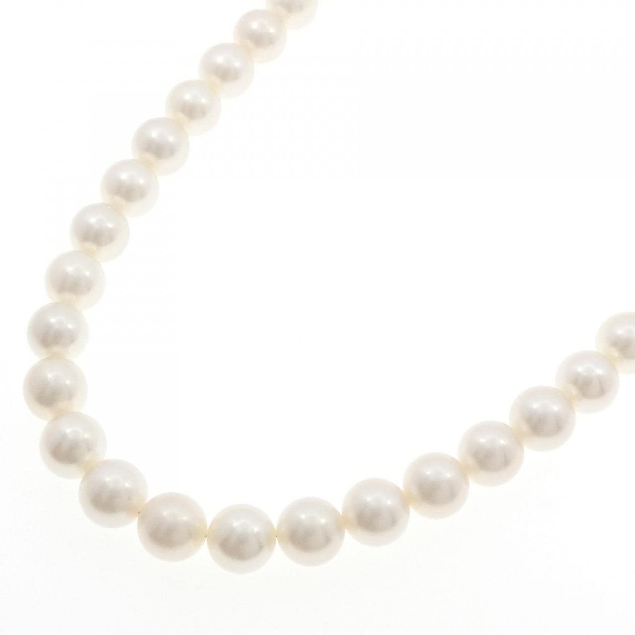 シルバークラスプ アコヤパール ネックレス 9.5-10mm