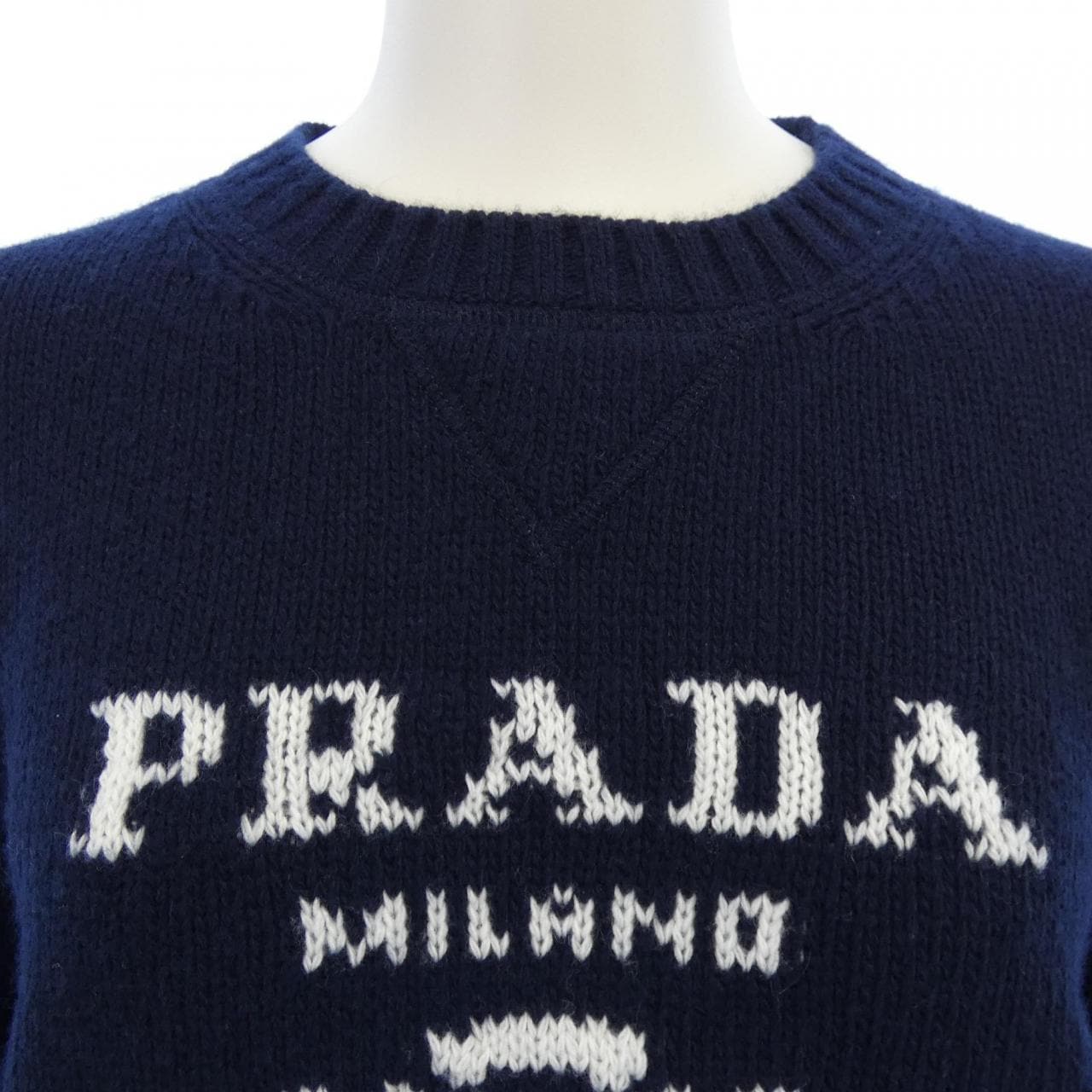 プラダ PRADA インターシャロゴ P24U1T S231 1YMW ニット