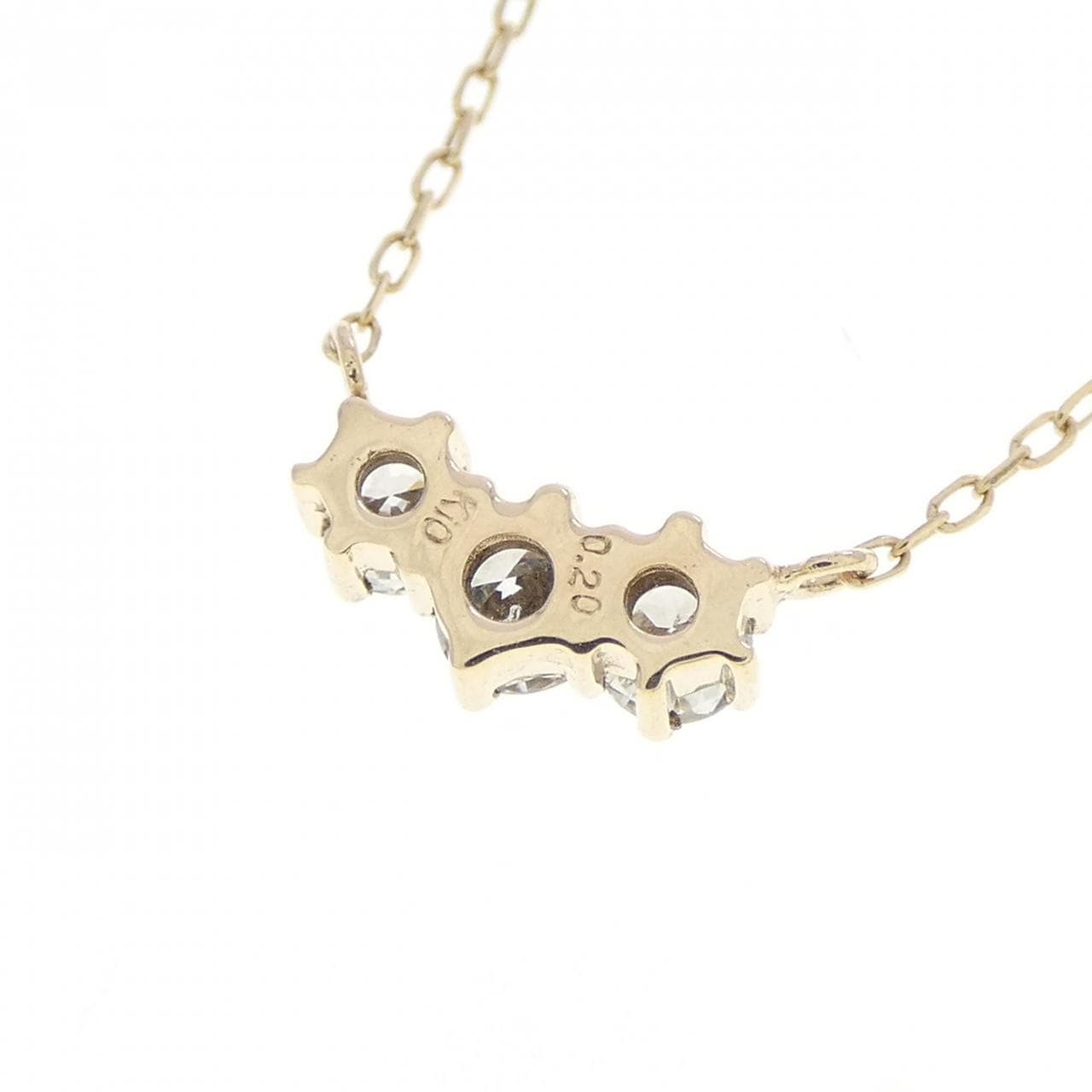 K10YG ダイヤモンド ネックレス 0.20CT