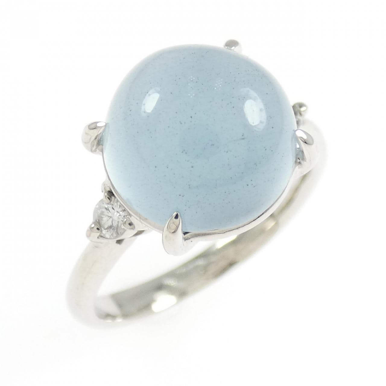 K18WG アクアマリン リング 3.965CT