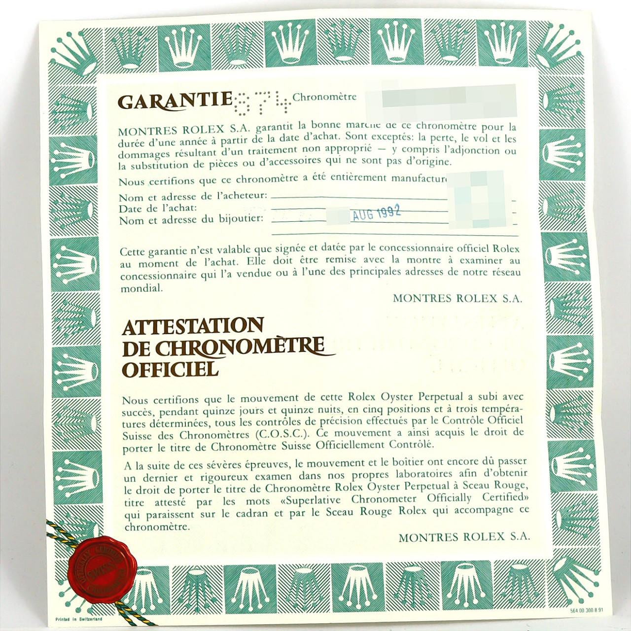 ロレックス デイトジャスト 69173G. SSxYG 自動巻 X番