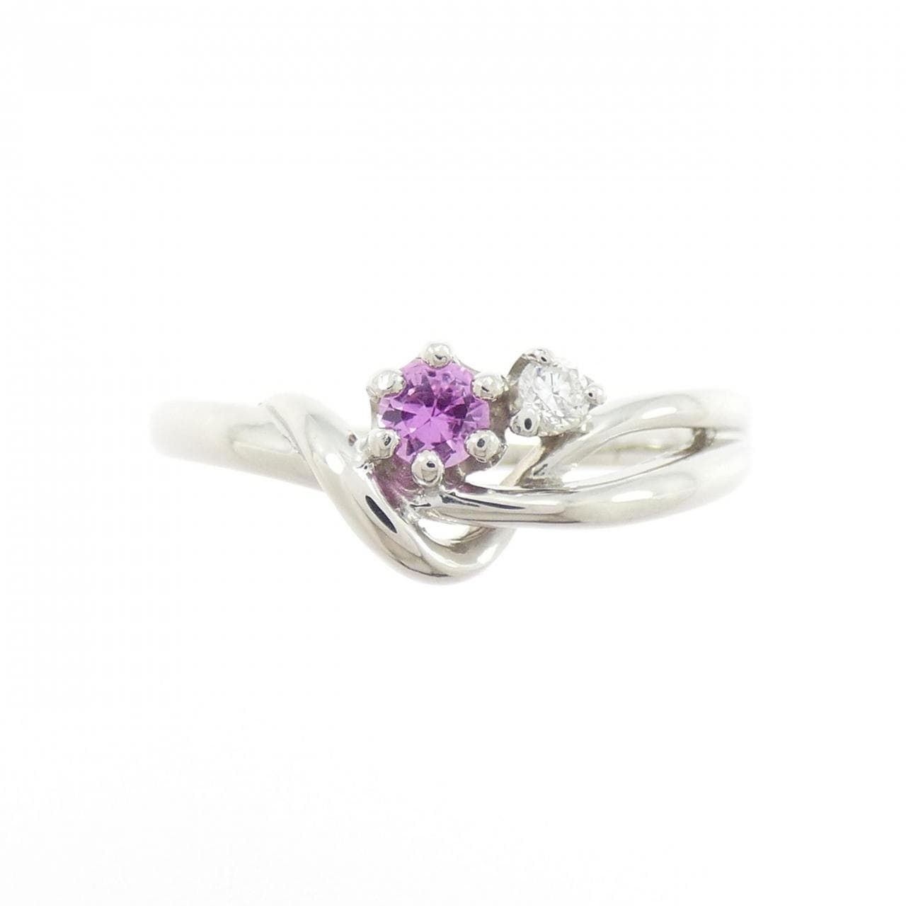 PT900 サファイヤ リング 0.09CT