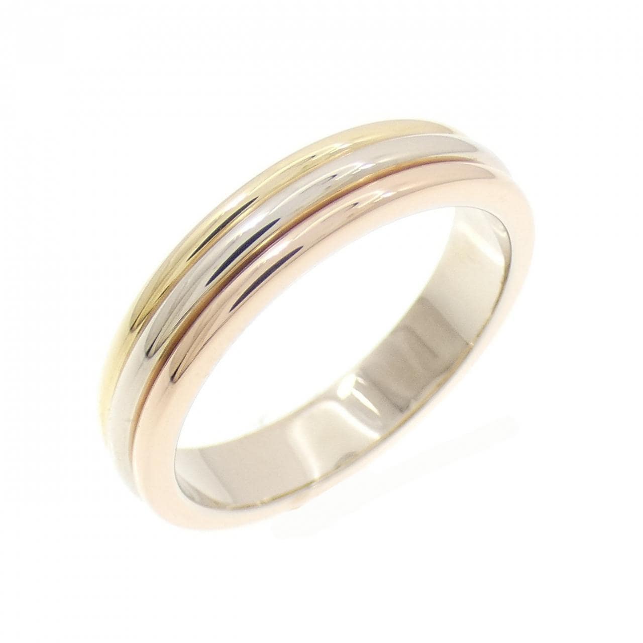 カルティエ スリーゴールドウェディング リング