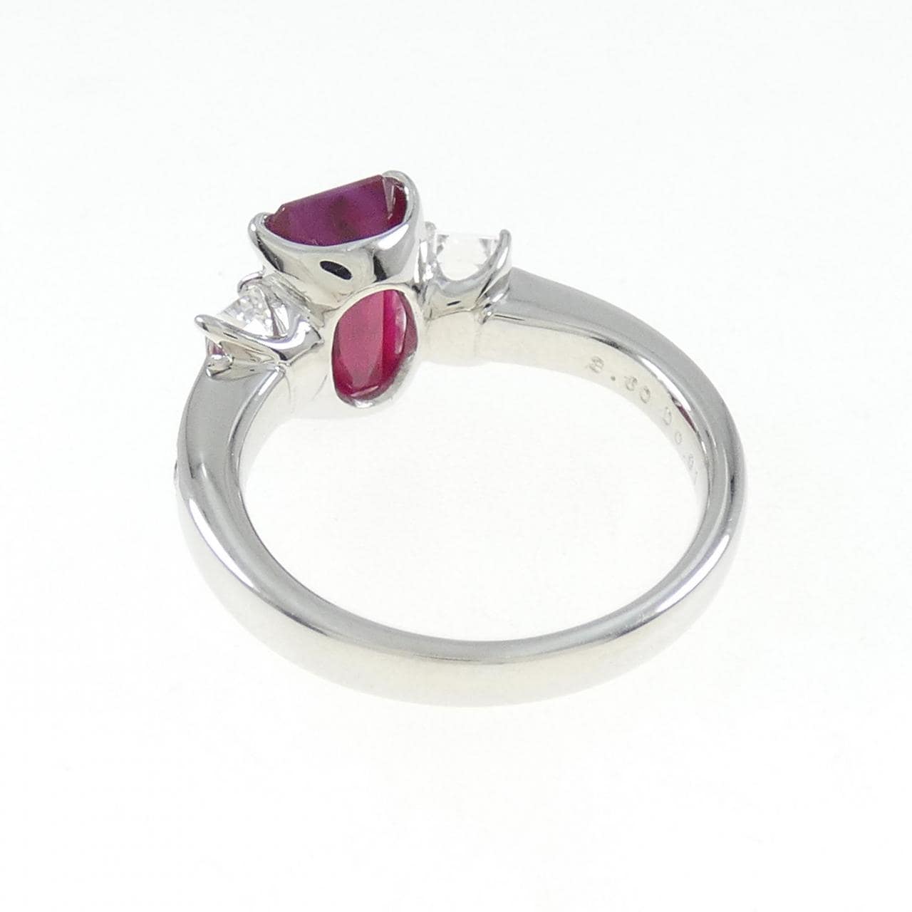 PT900 ルビー リング 3.60CT