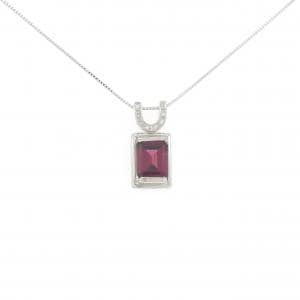 PT900/PT850 ガーネット ネックレス 2.68CT