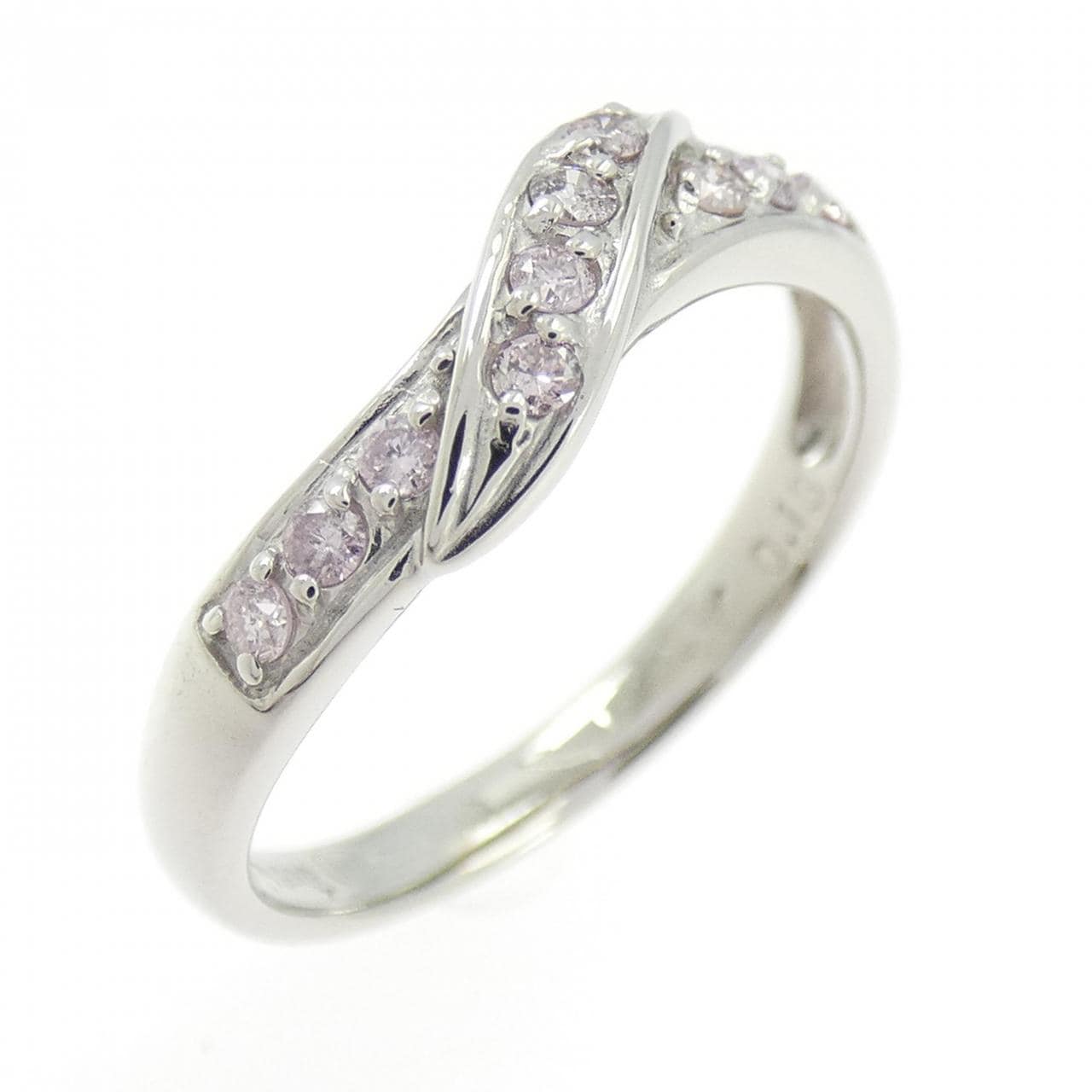 PT900 ピンクダイヤモンド リング 0.13CT