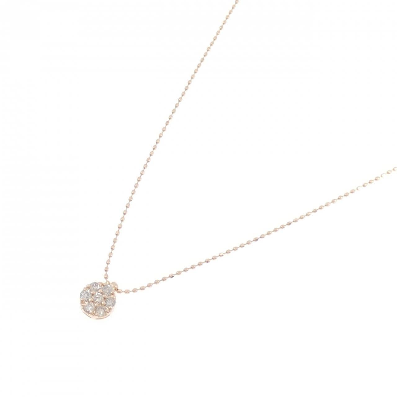 K10PG ダイヤモンド ネックレス 0.20CT